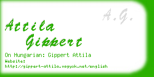 attila gippert business card